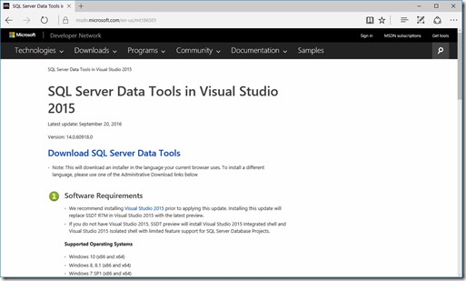 DownloadSSDT2016_2