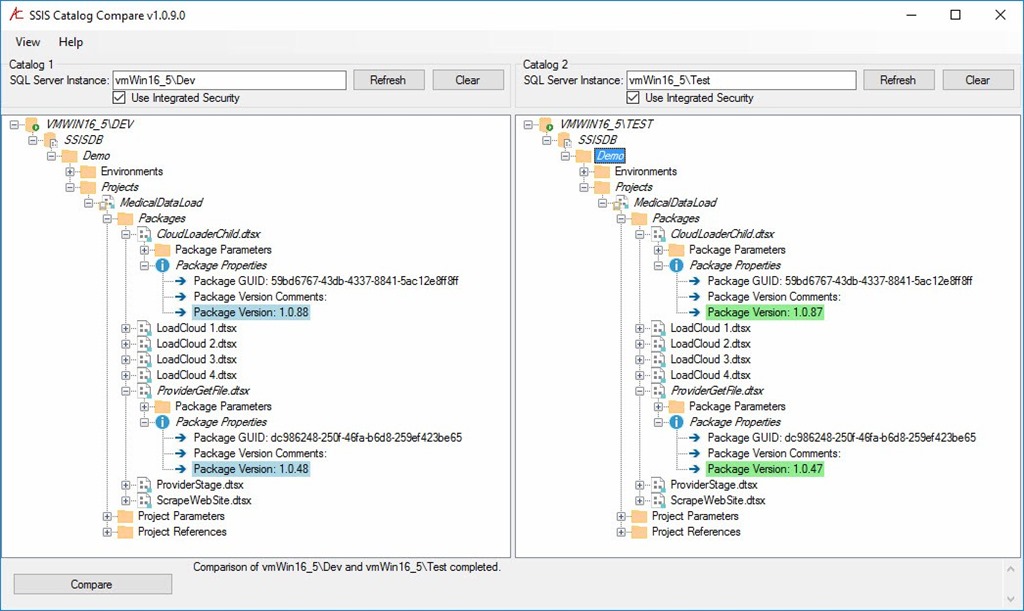 Announcing Ssis Catalog Compare V10 Andyleonardblog 6026