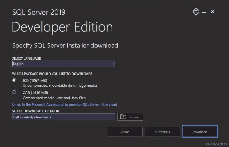 Download SQL Server 2019 Developer Edition – AndyLeonard.blog()