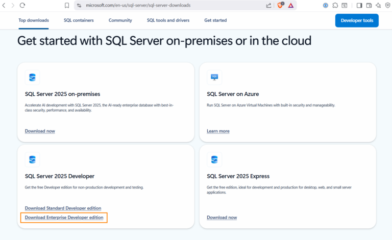 Download SQL Server 2025 Enterprise Developer Edition – AndyLeonard.blog()