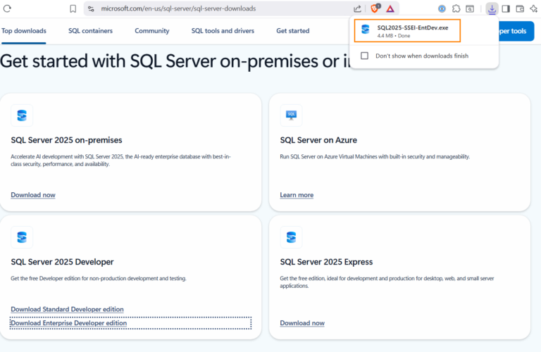 Download SQL Server 2025 Enterprise Developer Edition – AndyLeonard.blog()